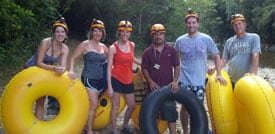 group cave tubing